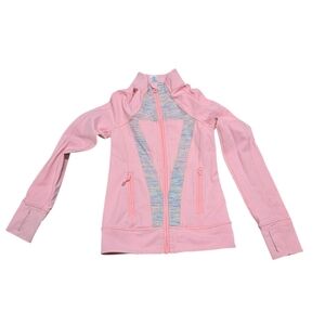 Ivivva Pink Girls Activewear Top Full Zip Track Jacket Size 7
